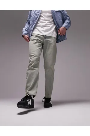 Topman Straight jeans in dirty light wash tint