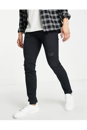 JACK & JONES Intelligence Liam skinny fit jeans in with rips