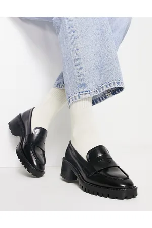 & OTHER STORIES Naiset Loaferit - Leather chunky sole loafer shoes in