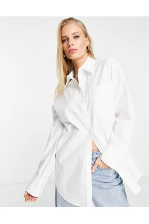 & OTHER STORIES Oversized shirt with button detail in