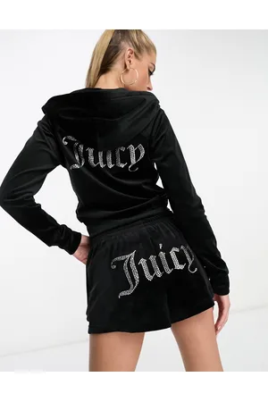 Juicy Couture Naiset Setit - Co-ord velour shorts in
