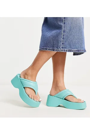 London Rebel Naiset Sandaalit - Flatform toe thong sandals in