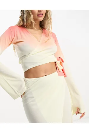 4th & Reckless Naiset Puserot - Rio wrap top co-ord in ombre