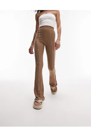 Topshop Naiset Setit - Co-ord premium edit exposed seam flared trouser in