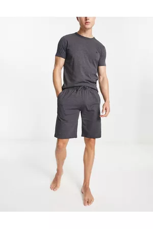French Connection Miehet T-paidat - Short lounge set in charcoal