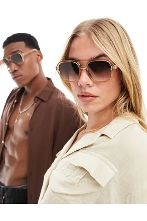 Jeepers Peepers Gennemsigtige aviator-solbriller-Neutral