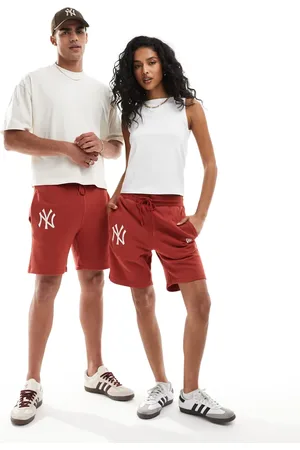 New Era NY Yankees - Unisex - Røde joggingshorts med logo