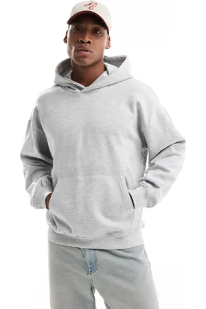 Only & Sons Oversized hættetrøje i meleret lysegrå