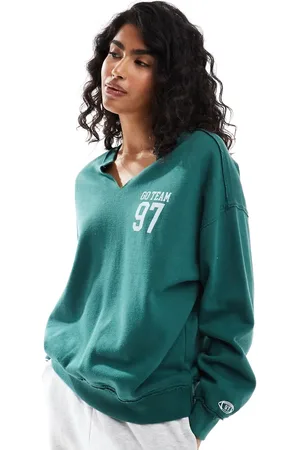 Hollister Sweatshirt med rund hals og print