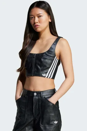 adidas Adilenium Season 3 - top i imiteret læder i vintage-stil
