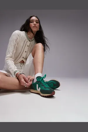 Veja Rio Branco - Grønne sneakers i ruskind og alveomesh