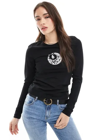 JJXX Gigi - T-shirt med lange ærmer og billiardkugleprint med komønster