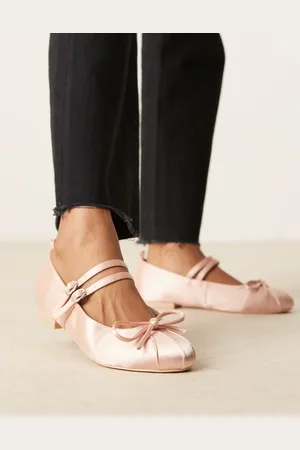 Raid Idol - Lyserøde Mary Jane-ballerinaer i satin