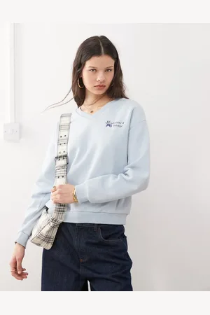 Reclaimed Sweatshirt med V-hals i neat fit
