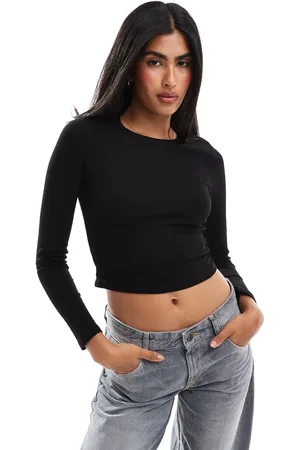 Pull&Bear T-shirt med lange ærmer