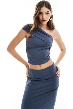 4th & Reckless Bandeau-top med offshoulder-snit - Del af sæt