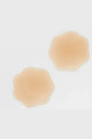 Fashionkilla Lysebrune klæbende nipple-covers i silikone