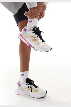 adidas Adidas Running - Adizero SL2 - Hvide sneakers med guldfarvede og lilla detaljer