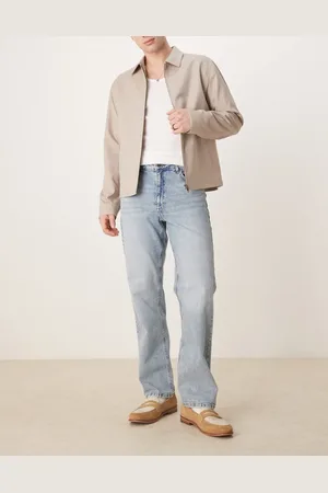 ASOS Stretch-jeans med lige ben i blå mellemvask