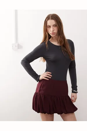 Noisy May Koksgrå langærmet bodystocking