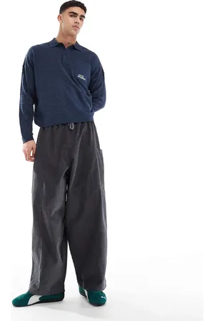 ASOS Fløjlsbukser med sidelomme og oversized samt baggy pasform