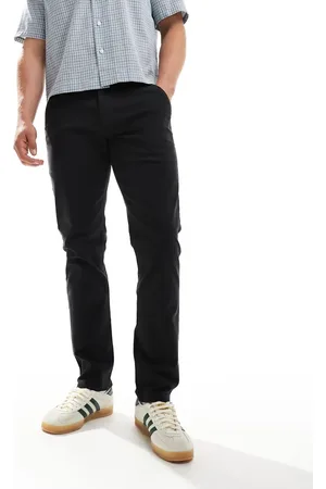 Farah Elm - Sorte chinobukser i slim fit
