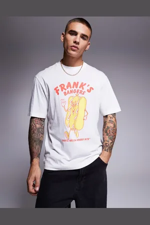 Hugo Blue T-shirt med hotdog-print