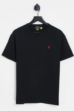 Ralph Lauren Oversized kraftig T-shirt i med ponylogo