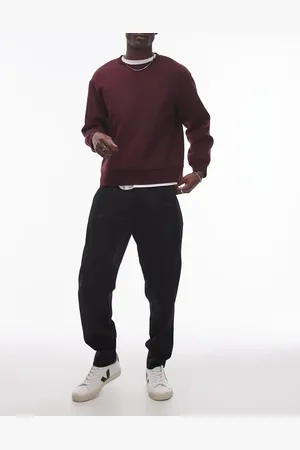 Topman Sorte, elegante og tapered bukser i bomuld