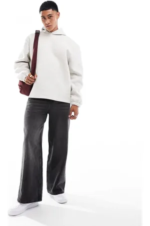 Cotton On Cotton On - Sorte forvaskede jeans med super baggy pasform
