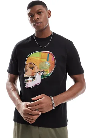 Paul Smith T-shirt med kranieprint og logo