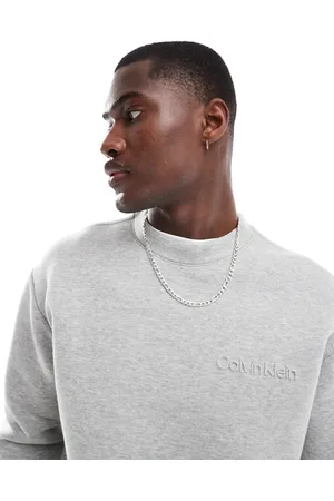 Calvin Klein Grå sweatshirt med trykt logo