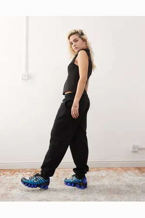 COLLUSION Sorte oversized joggingbukser med tætsiddende buksekanter