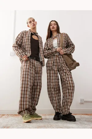 Reclaimed Unisex-bukser med og barrel-ben - Del af sæt-Multifarvet