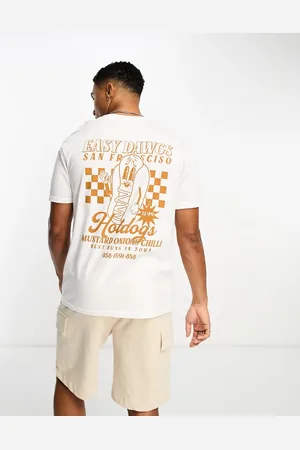 New Look T-shirt med hotdog-print