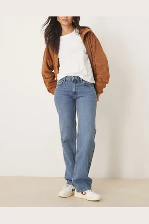 Gina Tricot Mellemblå jeans med lige ben