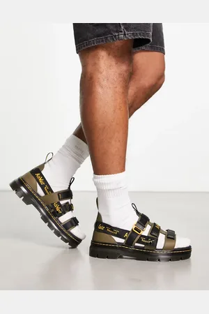 Dr. Martens Dr. Martens - Pearson II - Olivengrønne sandaler med flere stropper