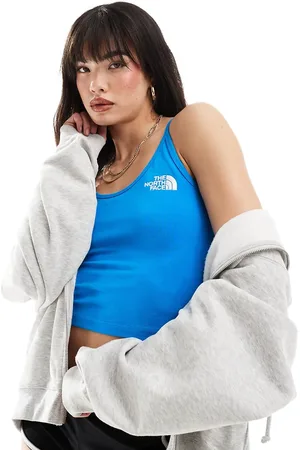 The North Face Cropped tanktop med stropper i blå - Kun hos ASOS