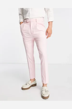 ASOS Elegante, tapered bukser med nålestriber i lyserød