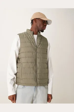 New Look Let vest i mørk kakigrøn
