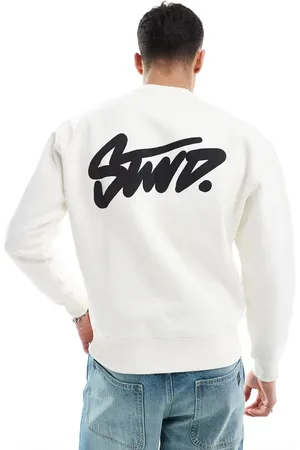 Pull&Bear STWD - Ecrufarvet sweatshirt-Hvid