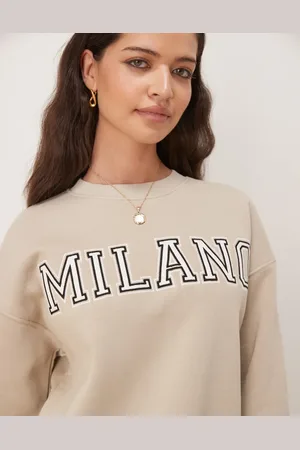 Gina Tricot Oversized sweatshirt med 