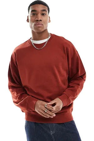 New Look Rustfarvet oversized sweatshirt-Brun