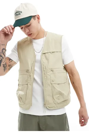 River Island Utility-vest i mellembeige-Neutral