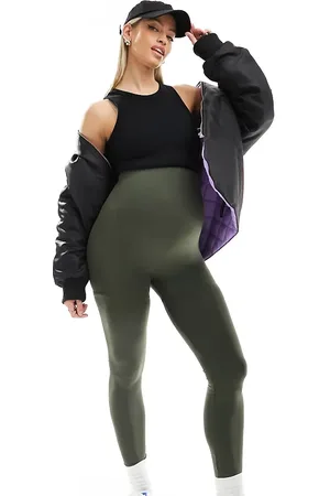 Mama;licious Mamalicious Maternity - Sømløse leggings i grøn