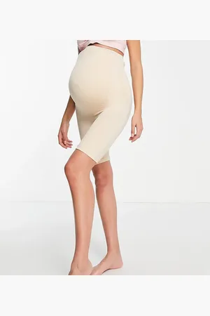 Mama;licious Mamalicious Maternity - shapewear-shorts med taljekant over maven-Neutral