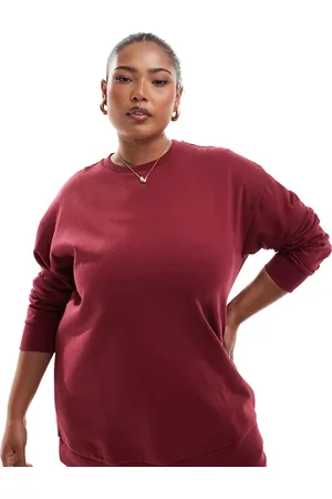 Yours Sweatshirt med rund hals - Del af sæt-Rød