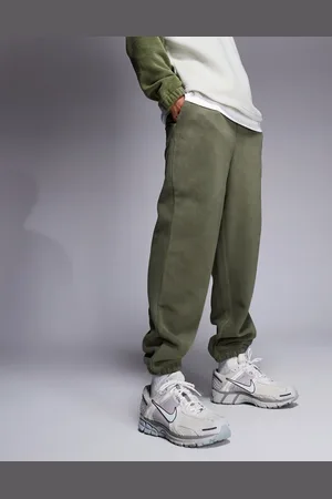 ASOS Kakigrønne tapered joggingbukser i fleece