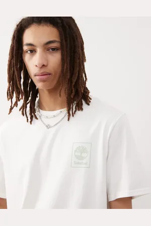 Timberland T-shirt med firkantet logo på brystet