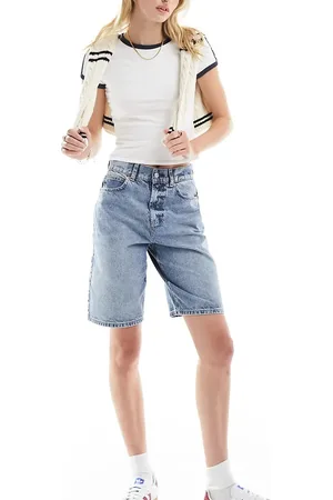 ASOS ASOS DESIGN Tall - Blå bermudashorts i denim